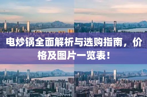 电炒锅全面解析与选购指南，价格及图片一览表！