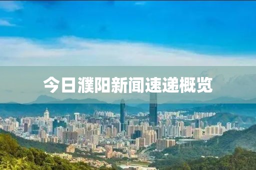 今日濮阳新闻速递概览