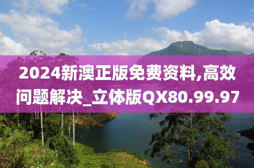 2024新澳正版免费资料,高效问题解决_立体版QX80.99.97