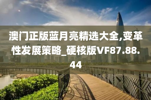 澳门正版蓝月亮精选大全,变革性发展策略_硬核版VF87.88.44