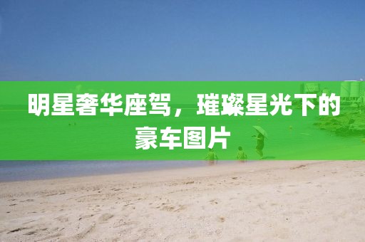 明星奢华座驾，璀璨星光下的豪车图片