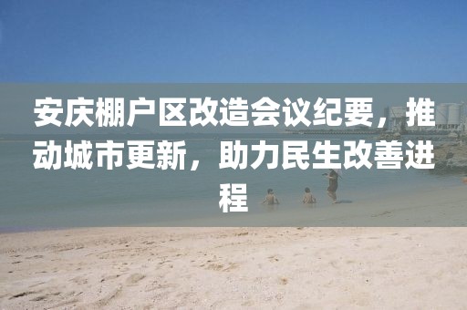 安庆棚户区改造会议纪要，推动城市更新，助力民生改善进程