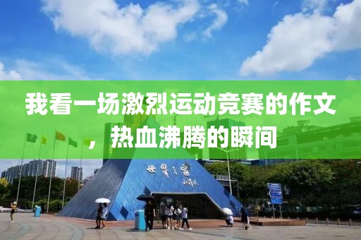 我看一场激烈运动竞赛的作文，热血沸腾的瞬间