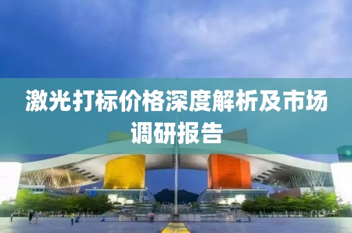 激光打标价格深度解析及市场调研报告