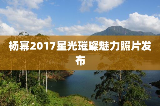 杨幂2017星光璀璨魅力照片发布