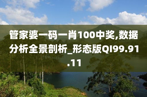 管家婆一码一肖100中奖,数据分析全景剖析_形态版QI99.91.11