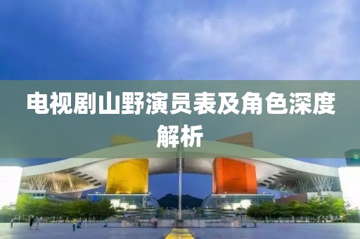 电视剧山野演员表及角色深度解析