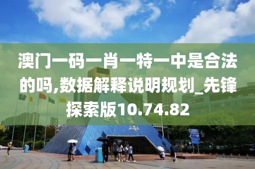 澳门一码一肖一特一中是合法的吗,数据解释说明规划_先锋探索版10.74.82