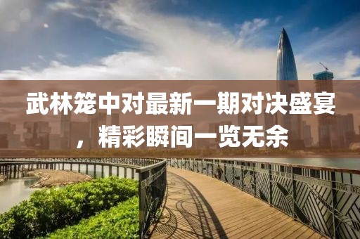 武林笼中对最新一期对决盛宴，精彩瞬间一览无余