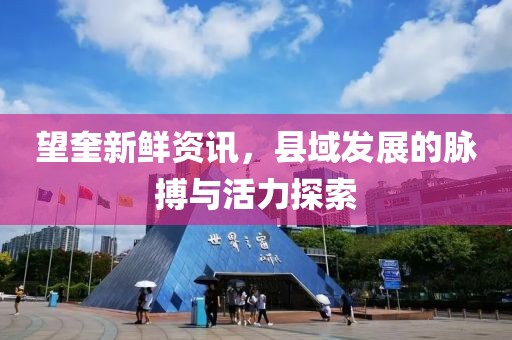 望奎新鲜资讯，县域发展的脉搏与活力探索