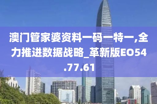 澳门管家婆资料一码一特一,全力推进数据战略_革新版EO54.77.61
