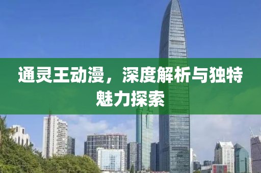 通灵王动漫，深度解析与独特魅力探索