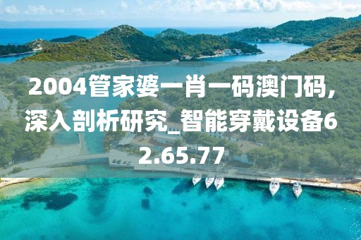 2004管家婆一肖一码澳门码,深入剖析研究_智能穿戴设备62.65.77