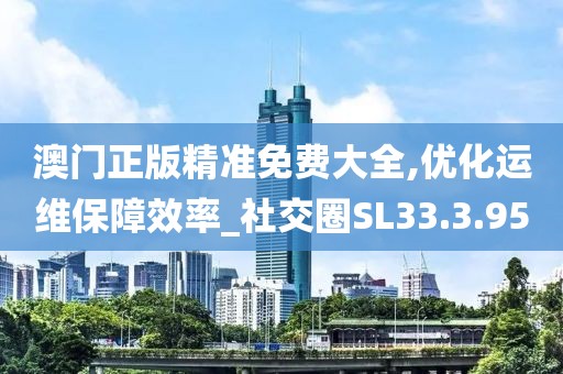 澳门正版精准免费大全,优化运维保障效率_社交圈SL33.3.95