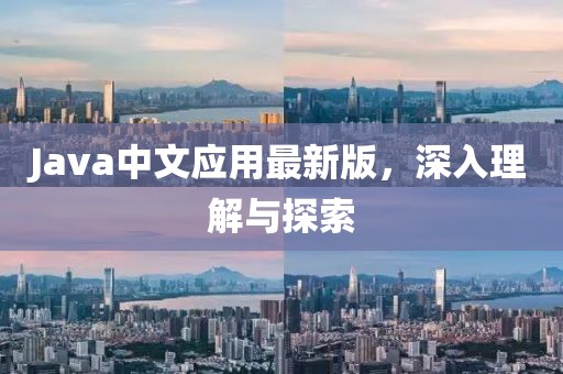 Java中文应用最新版，深入理解与探索