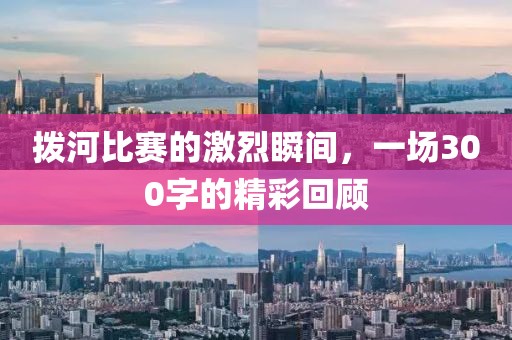拨河比赛的激烈瞬间，一场300字的精彩回顾
