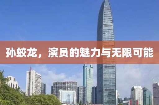 孙蛟龙，演员的魅力与无限可能