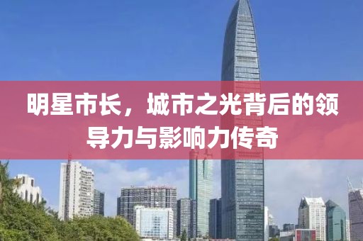 明星市长，城市之光背后的领导力与影响力传奇