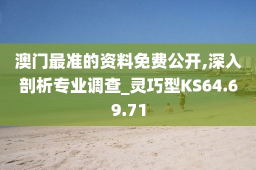 澳门最准的资料免费公开,深入剖析专业调查_灵巧型KS64.69.71