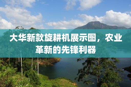 大华新款旋耕机展示图，农业革新的先锋利器