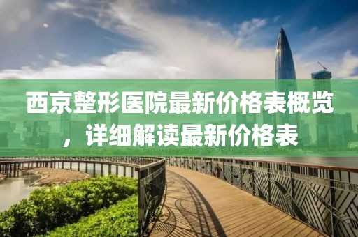 西京整形医院最新价格表概览，详细解读最新价格表