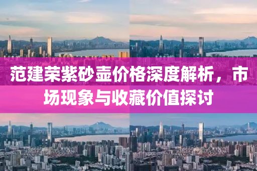 范建荣紫砂壶价格深度解析，市场现象与收藏价值探讨
