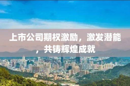 上市公司期权激励，激发潜能，共铸辉煌成就