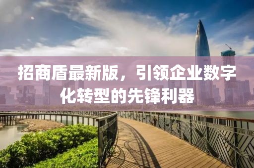 招商盾最新版，引领企业数字化转型的先锋利器