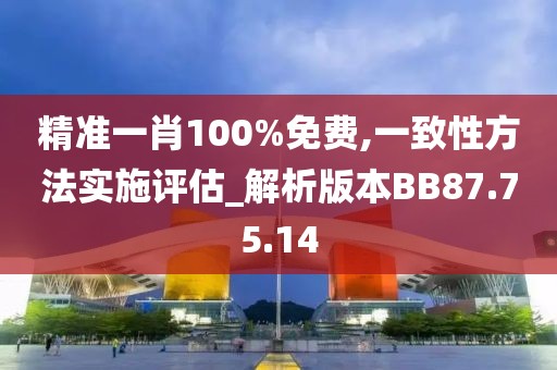 精准一肖100%免费,一致性方法实施评估_解析版本BB87.75.14