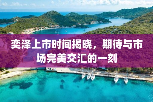 奕泽上市时间揭晓，期待与市场完美交汇的一刻