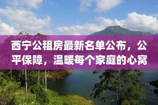西宁公租房最新名单公布，公平保障，温暖每个家庭的心窝