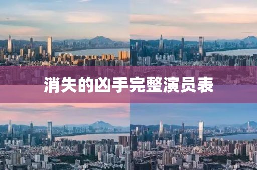 消失的凶手完整演员表