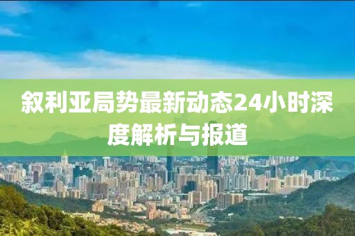 叙利亚局势最新动态24小时深度解析与报道