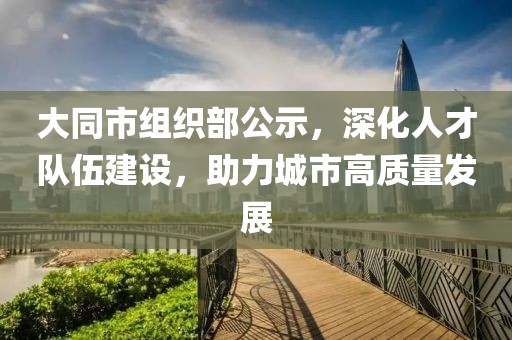 大同市组织部公示，深化人才队伍建设，助力城市高质量发展