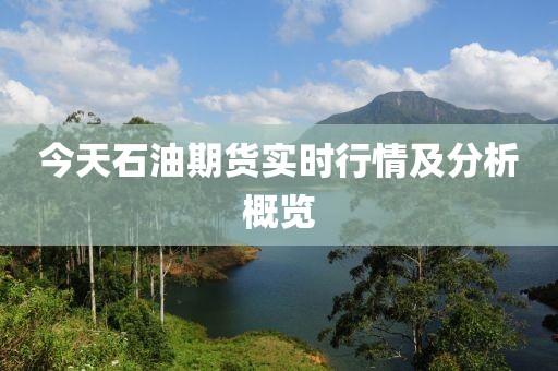 今天石油期货实时行情及分析概览