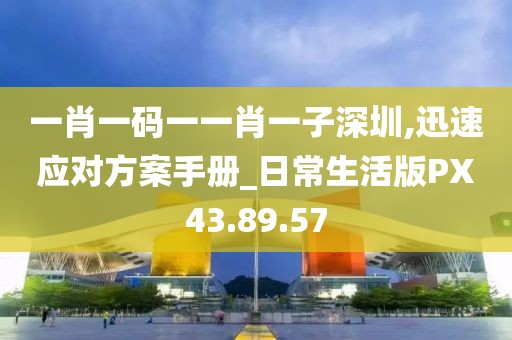 一肖一码一一肖一子深圳,迅速应对方案手册_日常生活版PX43.89.57