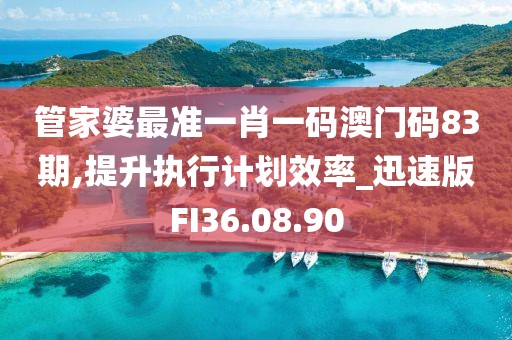 管家婆最准一肖一码澳门码83期,提升执行计划效率_迅速版FI36.08.90