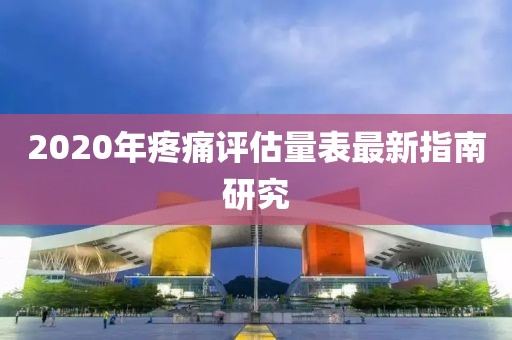 2020年疼痛评估量表最新指南研究