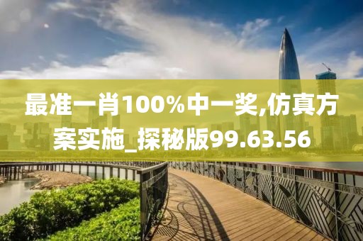 最准一肖100%中一奖,仿真方案实施_探秘版99.63.56