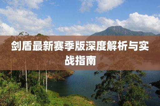 剑盾最新赛季版深度解析与实战指南