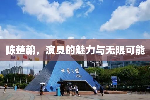 陈楚翰，演员的魅力与无限可能