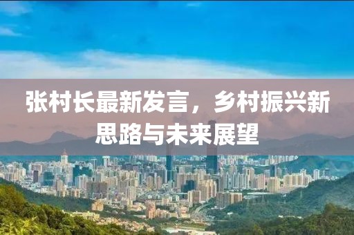 张村长最新发言，乡村振兴新思路与未来展望