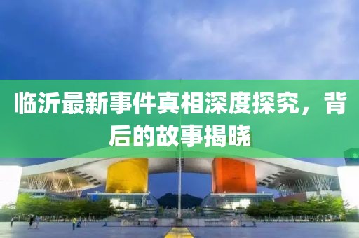临沂最新事件真相深度探究，背后的故事揭晓