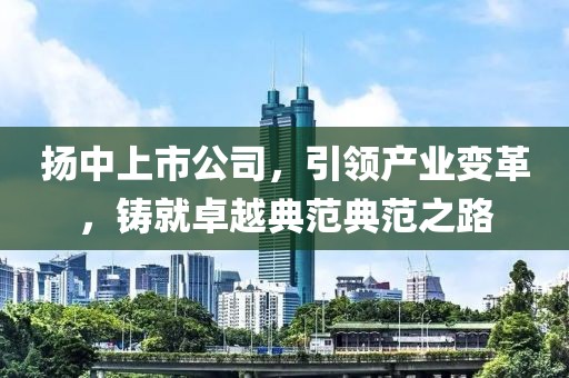 扬中上市公司，引领产业变革，铸就卓越典范典范之路