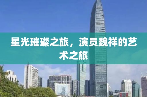 星光璀璨之旅，演员魏祥的艺术之旅