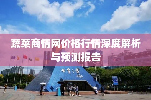 蔬菜商情网价格行情深度解析与预测报告