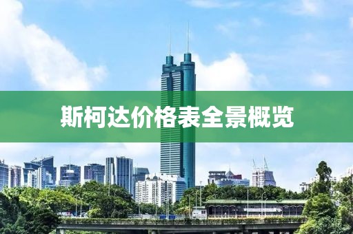 斯柯达价格表全景概览