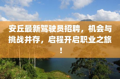 安丘最新驾驶员招聘，机会与挑战并存，启程开启职业之旅！