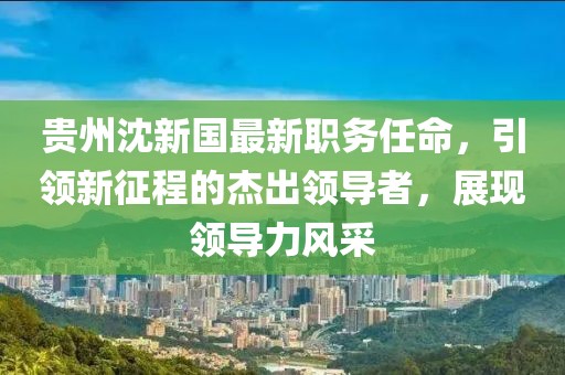 贵州沈新国最新职务任命，引领新征程的杰出领导者，展现领导力风采
