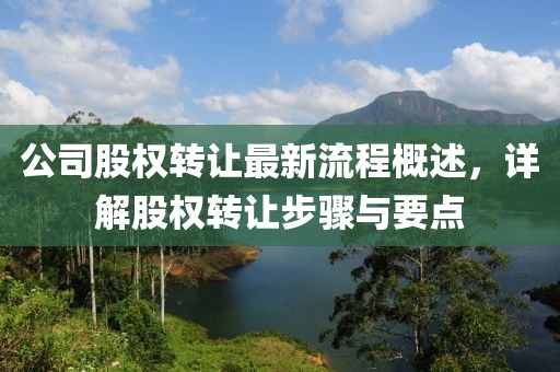 公司股权转让最新流程概述，详解股权转让步骤与要点